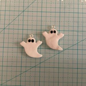 Homemade Ghost Earrings